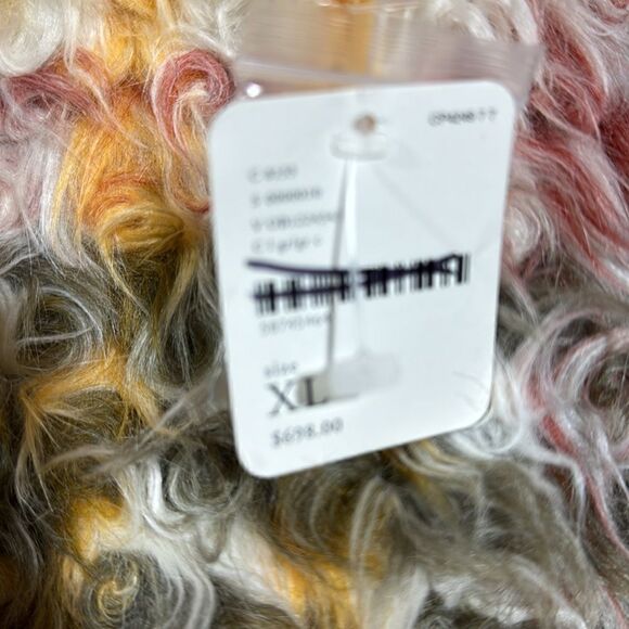 FREE PEOPLE PLAID CARDI FAUX FUR COAT NWT VARIOUS SIZES RARE - Picture 11 of 11